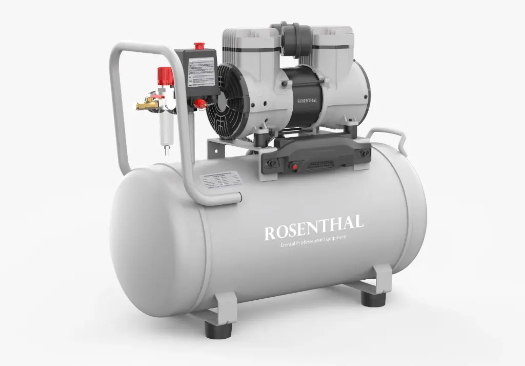 Compresor Dental ROSENTHAL Professional Libre de Aceite 1 HP 40L Horizontal