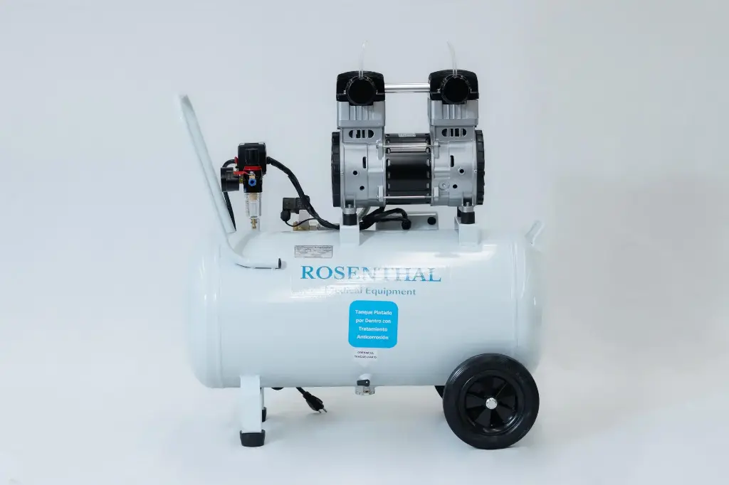 Compresor Dental ROSENTHAL Excellence Libre de Aceite 2.0HP 70L Horizontal