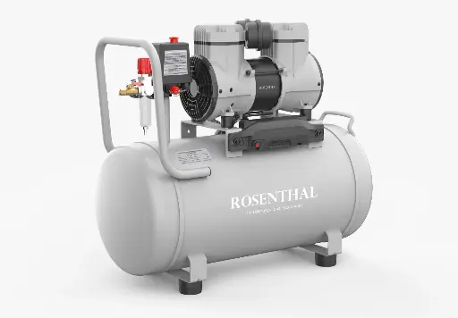 [1040H-AL] Compresor Dental ROSENTHAL Professional Libre de Aceite 1 HP 40L Horizontal