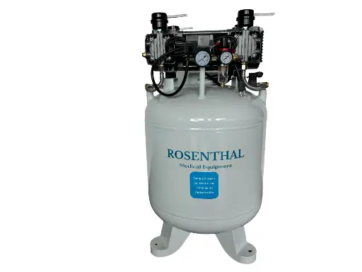 [30100V-110] Compresor Dental ROSENTHAL Excellence Libre de Aceite 3.0HP 100L Vertical 110V